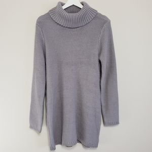 Tobi Sweater Dress Knit Gray Size Large